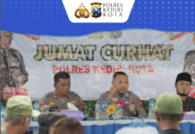 Polres Kediri Kota Gelar Jumat Curhat Dengarkan Aspirasi Saran dan Kritikan serta Aduan Warga