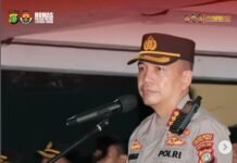 Kapolres Metro Jaktim Kombes Pol. Dr. Leonardus Simarmata, S. Sos., S.I.K., M.H., M.Han Pimpin Apel Cipkon 2023