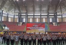 Satlantas Polres Kediri Kota Gelar Lomba Pocil di GOR Jayabaya Kediri