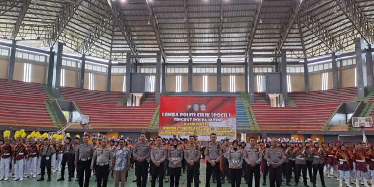 Satlantas Polres Kediri Kota Gelar Lomba Pocil di GOR Jayabaya Kediri