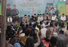 Hari Bhayangkara ke-77, Polres Kediri Kota Gelar Gema Dzikrul Ghofilin Jantiko Mantab