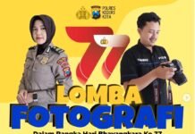 Lomba Fotografi Bertema Polisi Humas Warnai HUT Bhayangkara Ke 77 di Polres Kediri Kota