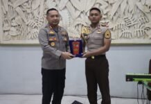 Latja Taruna AKPOL Batalyon 2 Presisi 2023 Semarang Sampaikan Terima Kasih Kepala Kapolres Kediri Kota dalam Acara Pelepasan