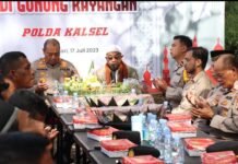 Memulai Pembangunan Masjid Polres Tanah Laut Gelar Syukuran