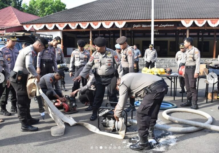 Polres Tanah Laut Latih Kemampuan Personel Tanggulangi Kebakaran Hutan