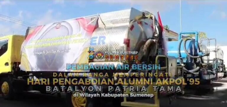 28 Tahun Pengabdian, Akpol 1995 Kirim Bantuan Air Bersih untuk Warga Terdampak Kekeringan di Gresik