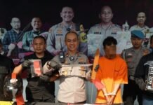 Polresta Malang Kota Bekuk Pelaku Curanmor Bersajam Beraksi di 20 TKP