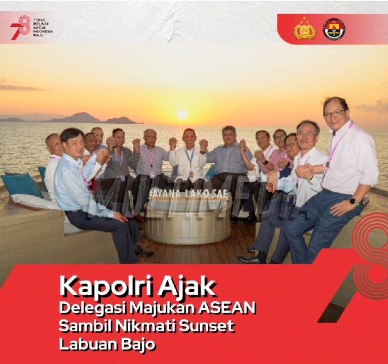 Kapolri Jamu Delegasi AMMTC Nikmati Sunset di Labuan Bajo