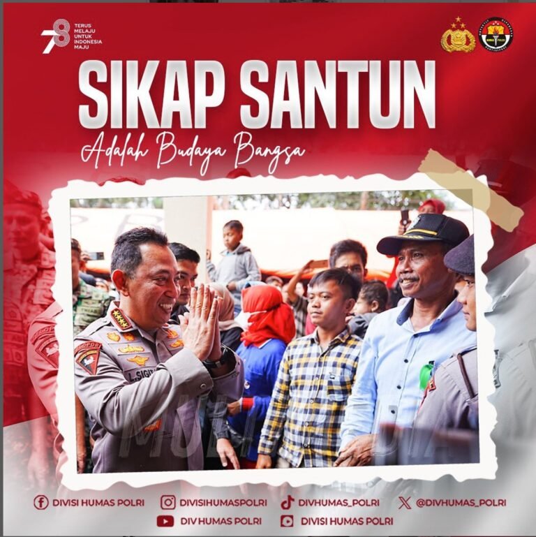 Sikap Santun Adalah Budaya Bangsa Indonesia, Ini Kata Kapolri Jendral Listyo Sigit Prabowo