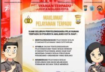 Maklumat Pelayanan Terpadu Polresta Malang Kota