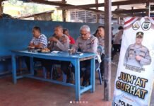 Program Jum’at Curhat Polres Tanah Laut Membuka Ruang Dialog dengan Para Supir Taksi dan Tukang Ojek Pangkalan