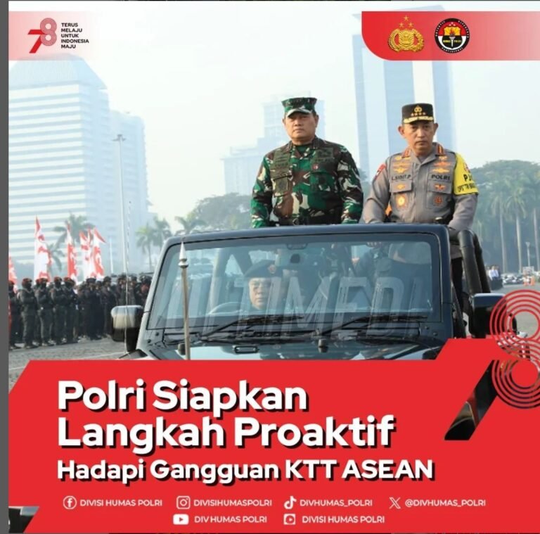 Polri Siapkan Langkah Proaktif Hadapi Gangguan KTT ASEAN 2023