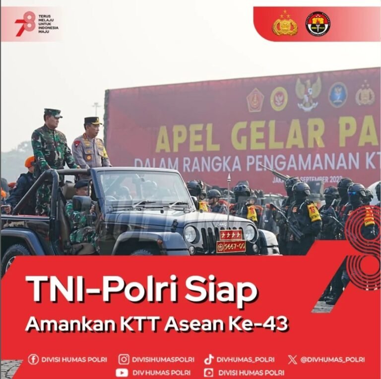 TNI-Polri Siap Amankan KTT Asean Ke-43