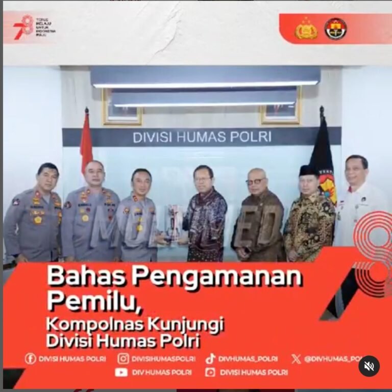 Bahas Pengamanan Pemilu, Kompolnas Kunjungi Divisi Humas Polri