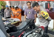 Polresta Malang Kota bekuk sindikat curanmor ubah nomor rangka