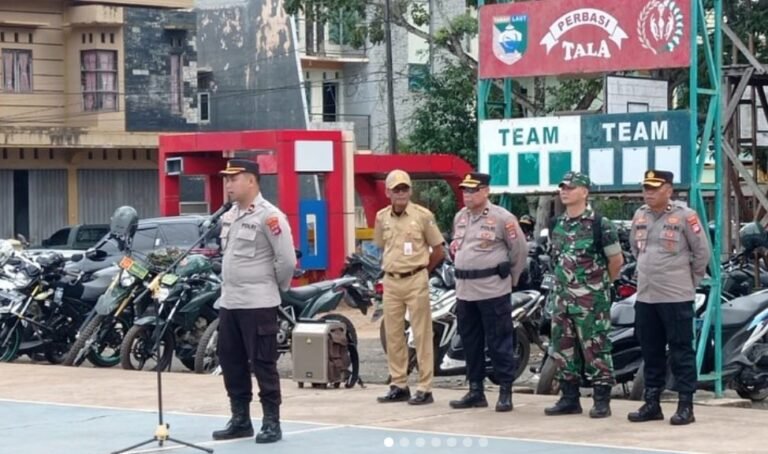 Polres Tanah Laut Gelar Apel Satpras Pastikan Keamanan Dan Kelancaran Pilkades Serentak