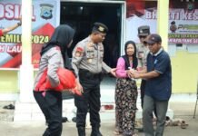 Polres Tanah Laut Lakukan Cooling System Pemilu 2024 Dengan Gelar Bakti Sosial Dan Bakti Kesehatan