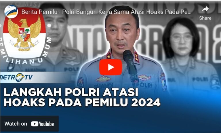 Polri Bangun Kerja Sama Atasi Hoaks pada Pemilu 2024