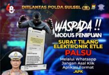 Waspada modus penipuan! Surat tilang elektronik ETLE palsu melalui whatsapp Dan APK
