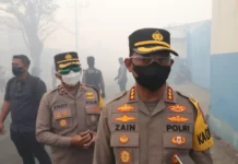 Polres Metro Tangerang Kota Dirikan Posko Pengamanan di Area Kebakaran TPA Rawa Kucing