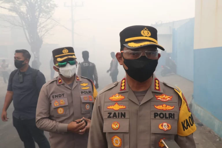 Polres Metro Tangerang Kota Dirikan Posko Pengamanan di Area Kebakaran TPA Rawa Kucing
