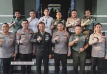 HUT Ke-78 TNI Patriot NKRI, Kapolres Metro Tangerang Kota Beri Surprise Kodim 0506/TGR dan Korem 052/Wijayakrama