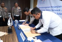 Kerjasama BUJT dan Ditlantas Polda Sulsel wujudkan Kamseltibcar Lantas di Jalan Tol