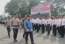 Amankan pemilu, Polrestro Tangerang libatkan 16.131 personel gabungan.