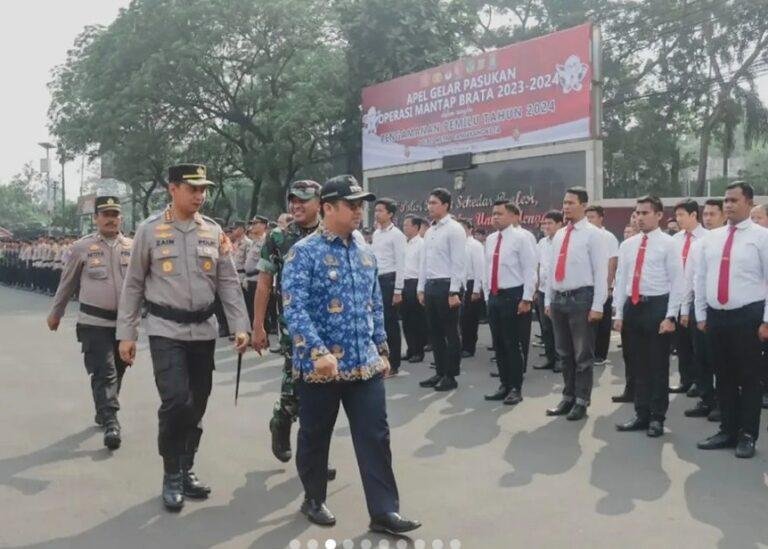 Amankan pemilu, Polrestro Tangerang libatkan 16.131 personel gabungan.