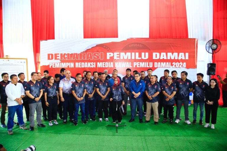 Divisi Humas Polri, Dewan Pers, dan Pimpinan Media Gelar Deklarasi Pemilu Damai 2024