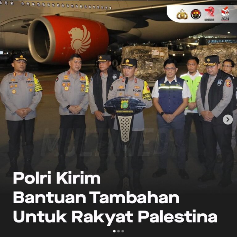 Polri Dukung Kebijakan Pemerintah Bantu Rakyat Palestina