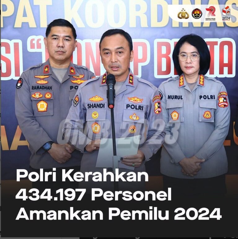 Polri Kerahkan 434.197 Personel Amankan Pemilu 2024