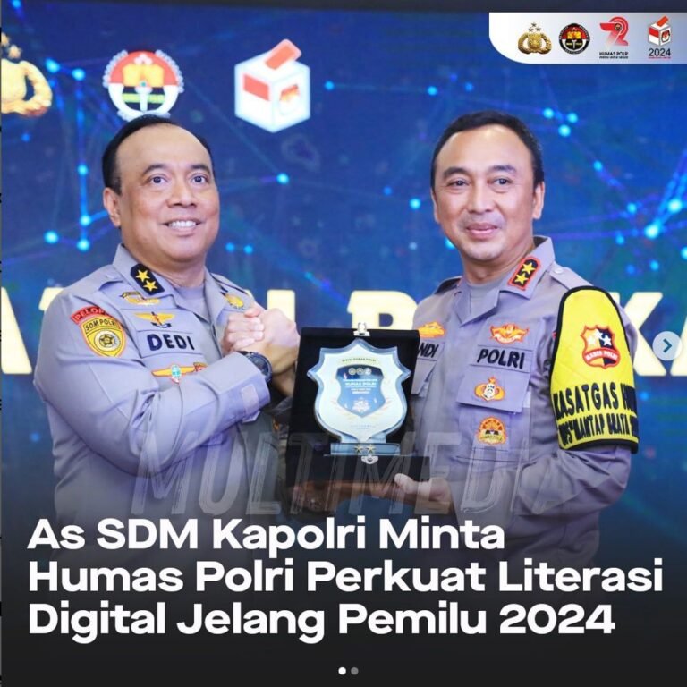 As SDM Kapolri Minta Div Humas Polri Perkuat Literasi Digital Jelang Pemilu 2024