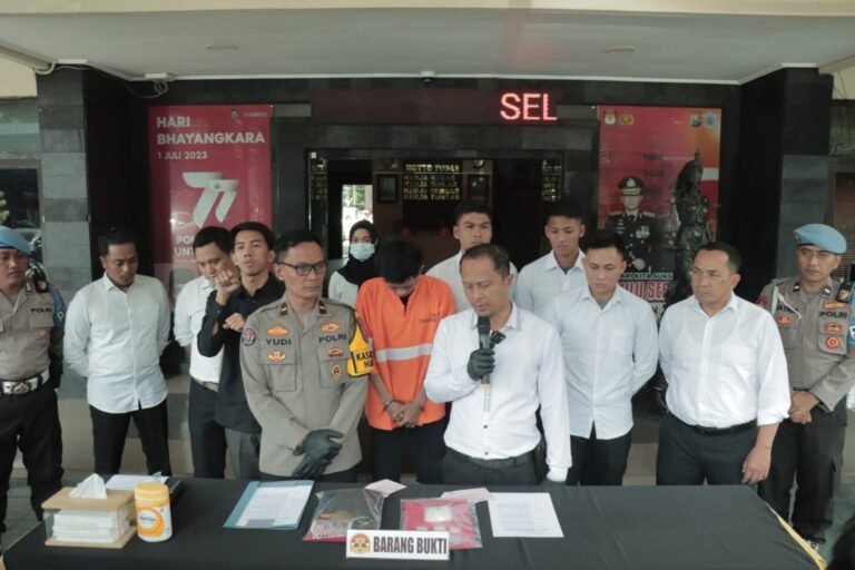 Polresta Malang Kota Berhasil Amankan Kurir Narkoba dan Sita Ratusan Gram Sabu