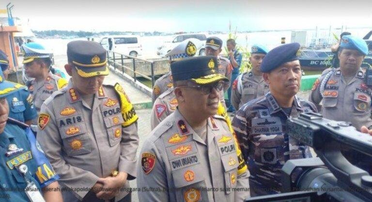 Wakapolda Sultra Di Dampingi Danlanal Kendari Sinergi Tinjau Kesiapan Arus Balik Lebaran