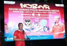 Nobar Timnas Indonesia U-23 Vs Uzbekistan U-23 Bareng Wartawan, Kadiv Humas Bicara Persatuan Bangsa