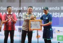Polresta Malang Kota Sukseskan Pengamanan Charity Game Sepak Bola Para Legenda II