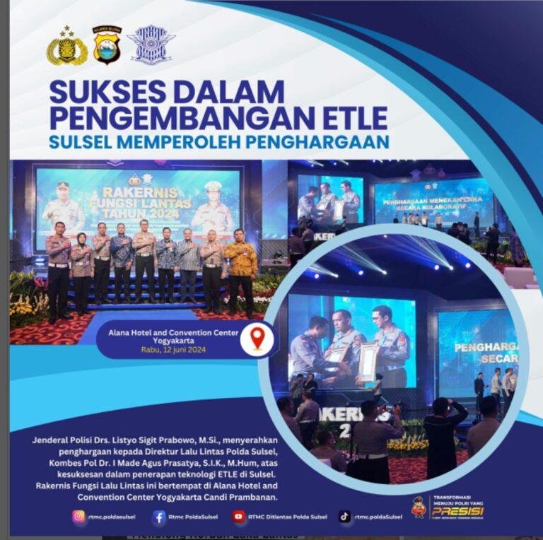 Selamat! Direktur Lalu Lintas (Dirlantas) Polda Sulawesi Selatan, Kombes Pol I Made Agus Prasatya menerima penghargaan dari Kapolri Selamat! Direktur Lalu Lintas (Dirlantas) Polda Sulawesi Selatan, Kombes Pol I Made Agus Prasatya menerima penghargaan dari Kapolri