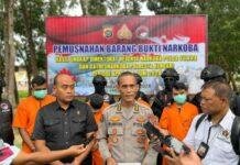 Polda Sultra Musnahkan 4 Kg Sabu, Wakapolda Minta Ditresnarkoba Tingkatkan Pengungkapan Kasus