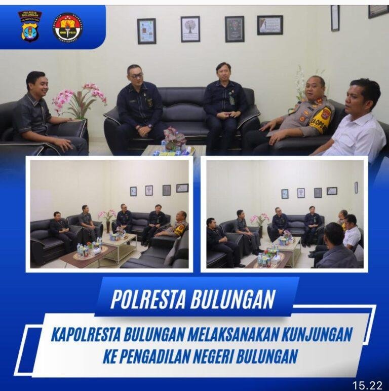 Membangun Sinergitas, Kapolresta Bulungan Silahturahmi ke Kejari dan PN Tanjung Selor