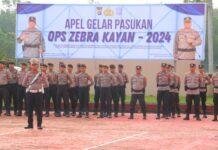 Polresta Bulungan Gelar Apel Operasi Zebra Kayan 2024