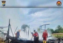 Kebakaran Rumah di Tanjung Selor, Ini Perjuangan Tim Damkar dan Polresta Bulungan!