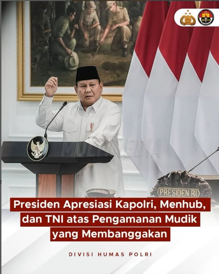 Presiden Apresiasi Kapolri, Menhub, dan TNI Atas Pengamanan Mudik Membanggakan