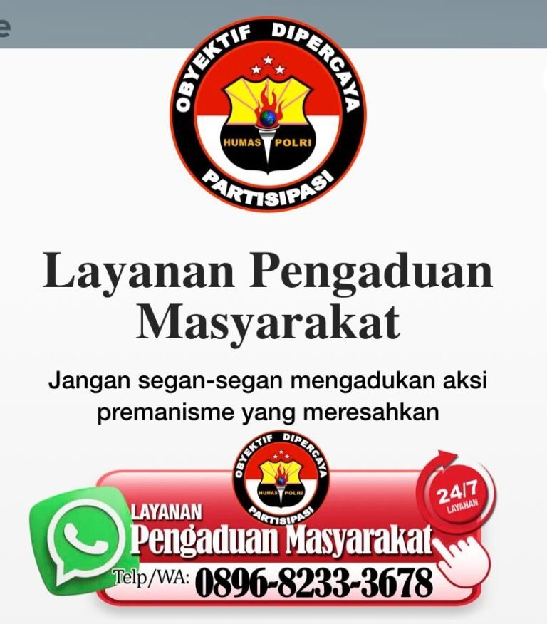 Kadiv Humas Ajak Masyarakat Tak Ragu Laporkan Aksi Premanisme Melalui Call Center Maupun WA Aduan