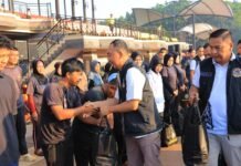 Bentuk Bakti 30 Akabri 95, Ratusan Bansos Diberikan Kepada Masyarakat