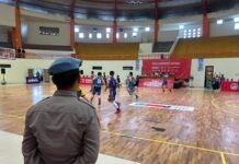 Polresta Bulungan Laksanakan PAM Turnamen Basketball Piala Gubernur Tingkat Pelajar Kaltara