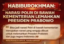 Berita Polri : Habiburokhman: Narasi Polri di Bawah Kementerian Lemahkan Presiden Prabowo